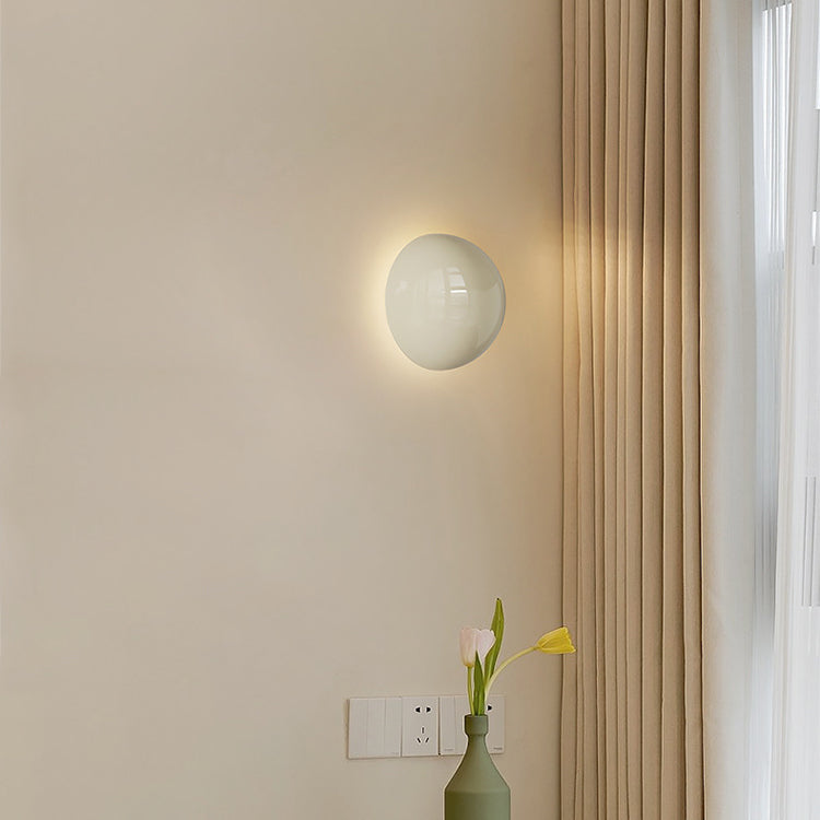 Modern minimalist runder Perlen Voll-Eisen Lampenschirm LED Wandleuchte Lampe für Schlafzimmer