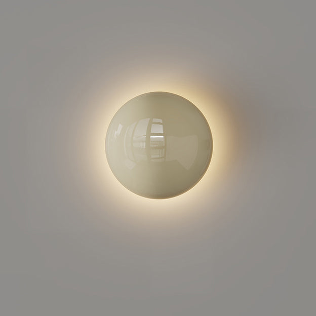 Modern minimalist runder Perlen Voll-Eisen Lampenschirm LED Wandleuchte Lampe für Schlafzimmer