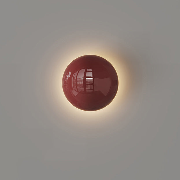 Modern minimalist runder Perlen Voll-Eisen Lampenschirm LED Wandleuchte Lampe für Schlafzimmer