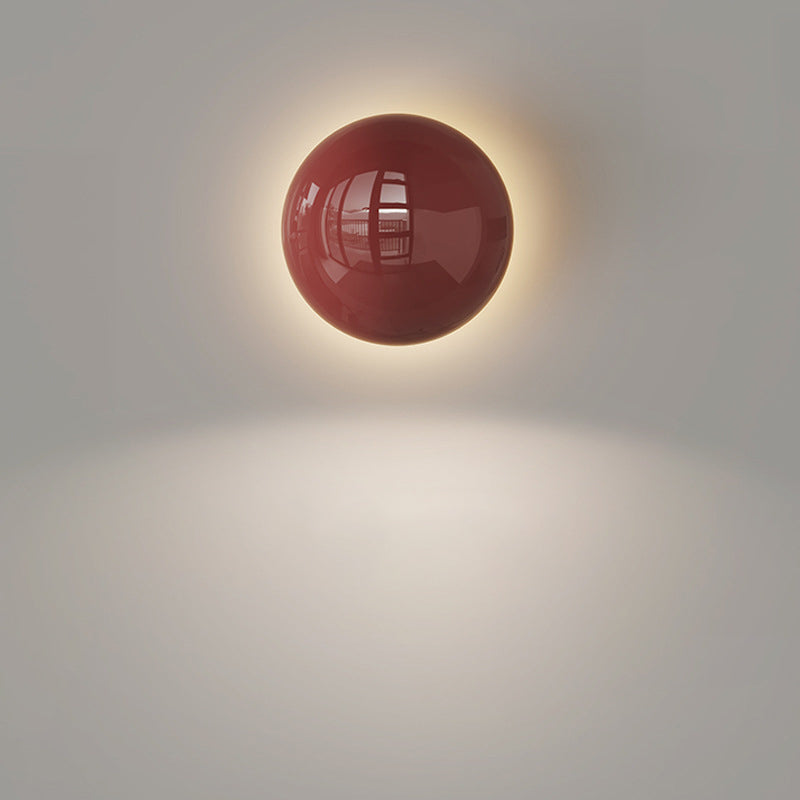 Modern minimalist runder Perlen Voll-Eisen Lampenschirm LED Wandleuchte Lampe für Schlafzimmer