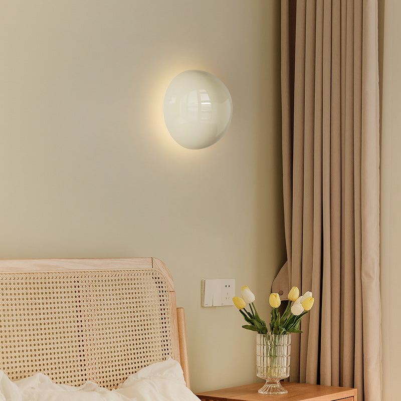 Modern minimalist runder Perlen Voll-Eisen Lampenschirm LED Wandleuchte Lampe für Schlafzimmer