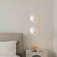 Modern minimalist runder Perlen Voll-Eisen Lampenschirm LED Wandleuchte Lampe für Schlafzimmer