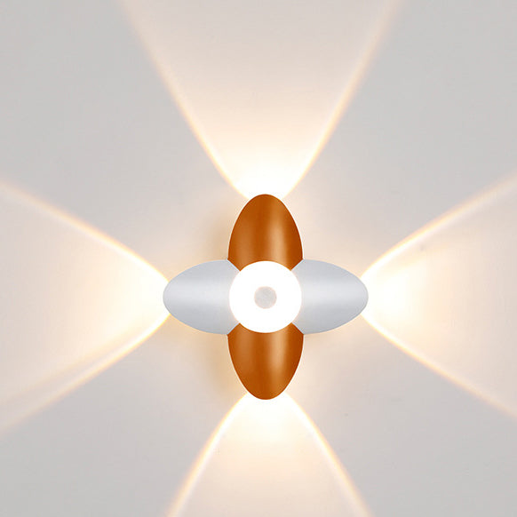 Moderne Einfachheit Pflaumenblüten Wasserfeste Aluminium LED Wandleuchte Für Flure