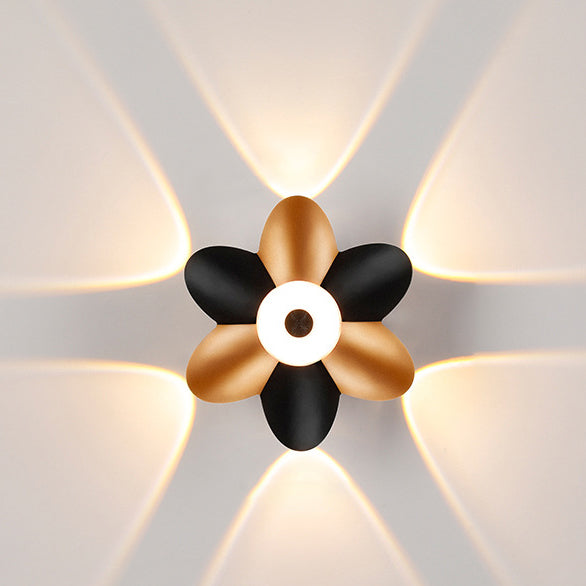 Moderne Einfachheit Pflaumenblüten Wasserfeste Aluminium LED Wandleuchte Für Flure