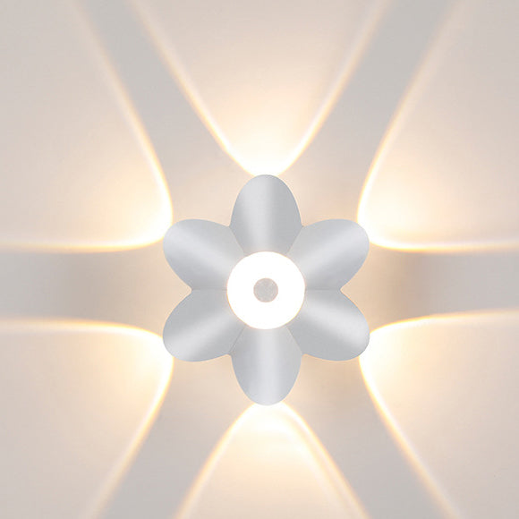 Moderne Einfachheit Pflaumenblüten Wasserfeste Aluminium LED Wandleuchte Für Flure