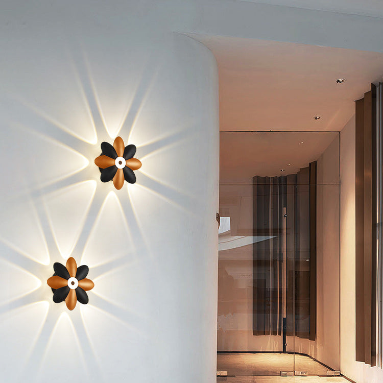 Moderne Einfachheit Pflaumenblüten Wasserfeste Aluminium LED Wandleuchte Für Flure
