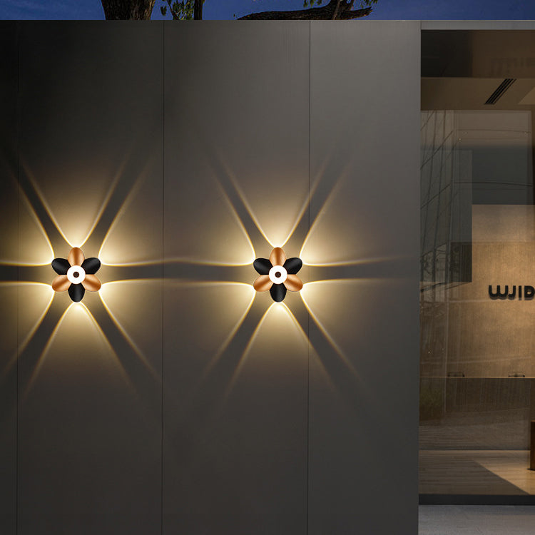 Moderne Einfachheit Pflaumenblüten Wasserfeste Aluminium LED Wandleuchte Für Flure