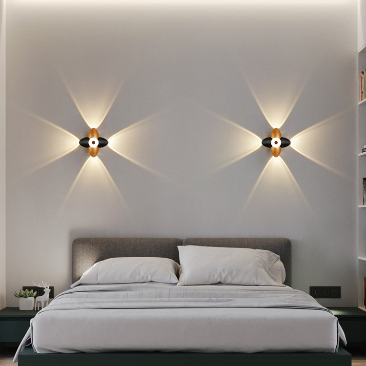 Moderne Einfachheit Pflaumenblüten Wasserfeste Aluminium LED Wandleuchte Für Flure