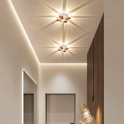 Moderne Einfachheit Pflaumenblüten Wasserfeste Aluminium LED Wandleuchte Für Flure