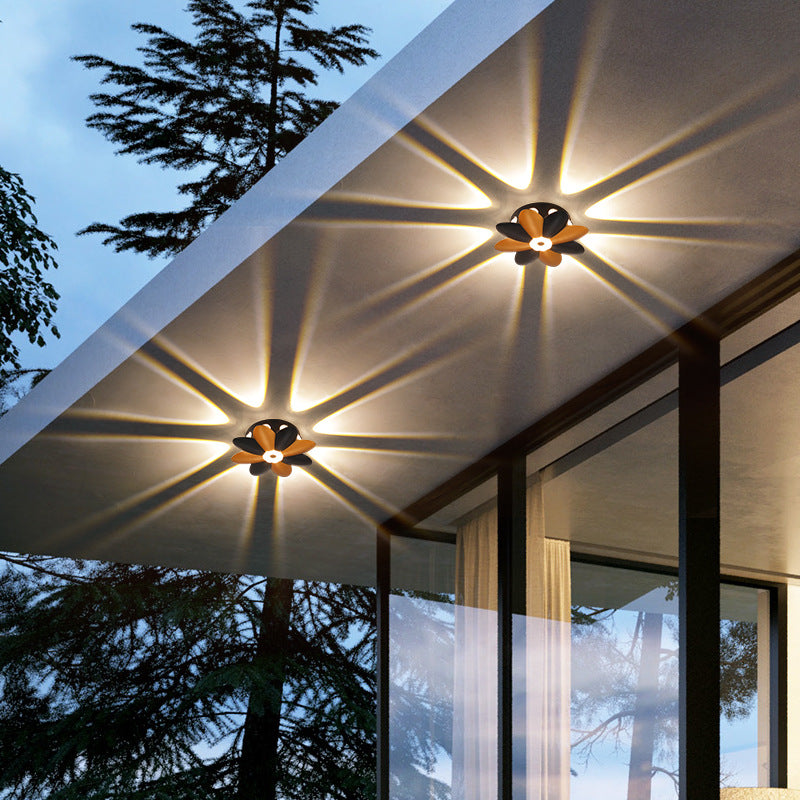 Moderne Einfachheit Pflaumenblüten Wasserfeste Aluminium LED Wandleuchte Für Flure