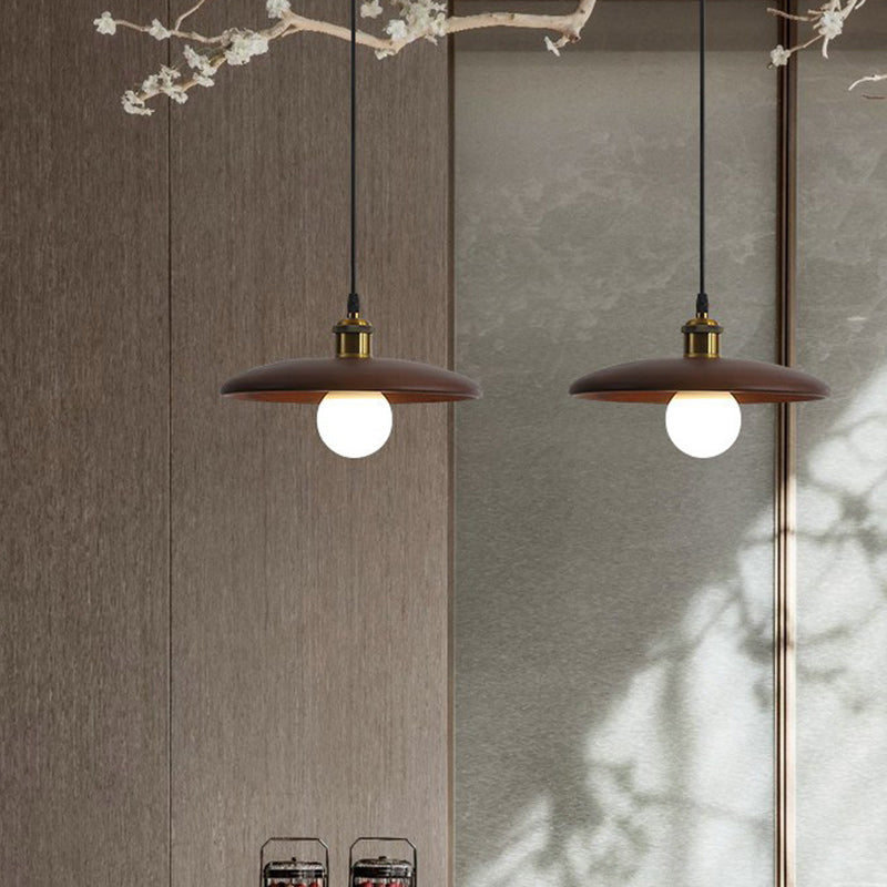 Traditionelle chinesische Regenschirm Aluminium Massivholz 1 - Licht Pendelleuchte für das Esszimmer