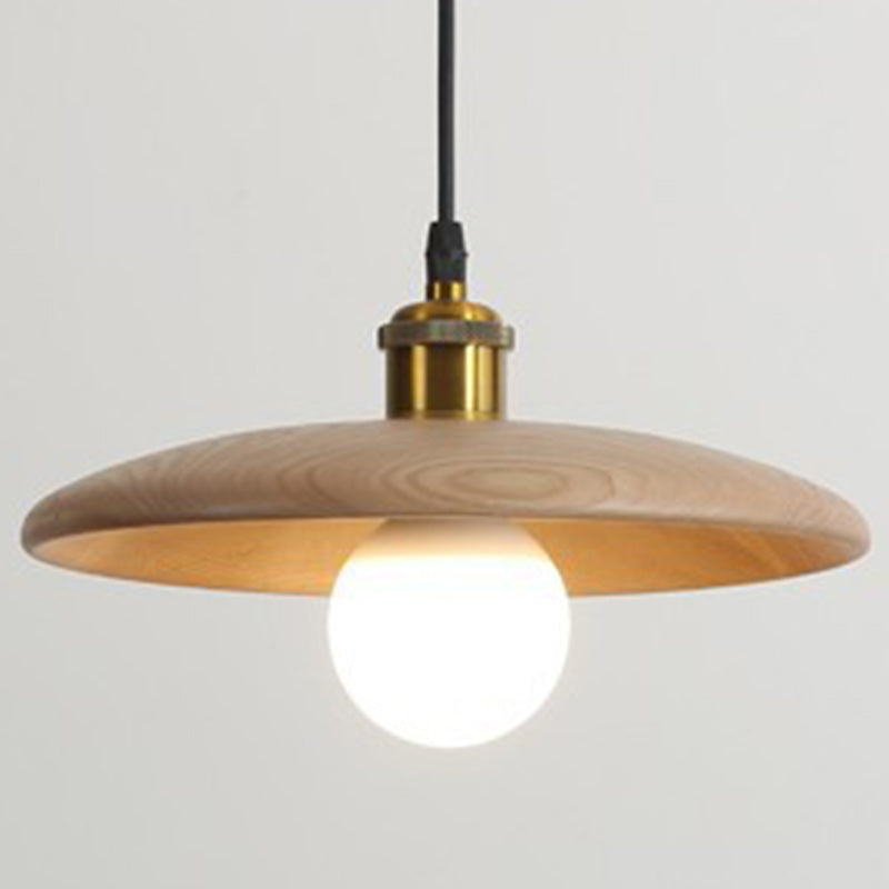 Traditionelle chinesische Regenschirm Aluminium Massivholz 1 - Licht Pendelleuchte für das Esszimmer