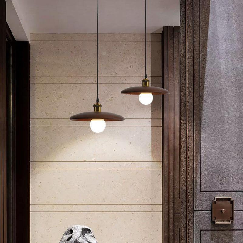 Traditionelle chinesische Regenschirm Aluminium Massivholz 1 - Licht Pendelleuchte für das Esszimmer