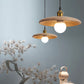 Traditionelle chinesische Regenschirm Aluminium Massivholz 1 - Licht Pendelleuchte für das Esszimmer