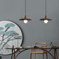 Traditionelle chinesische Regenschirm Aluminium Massivholz 1 - Licht Pendelleuchte für das Esszimmer