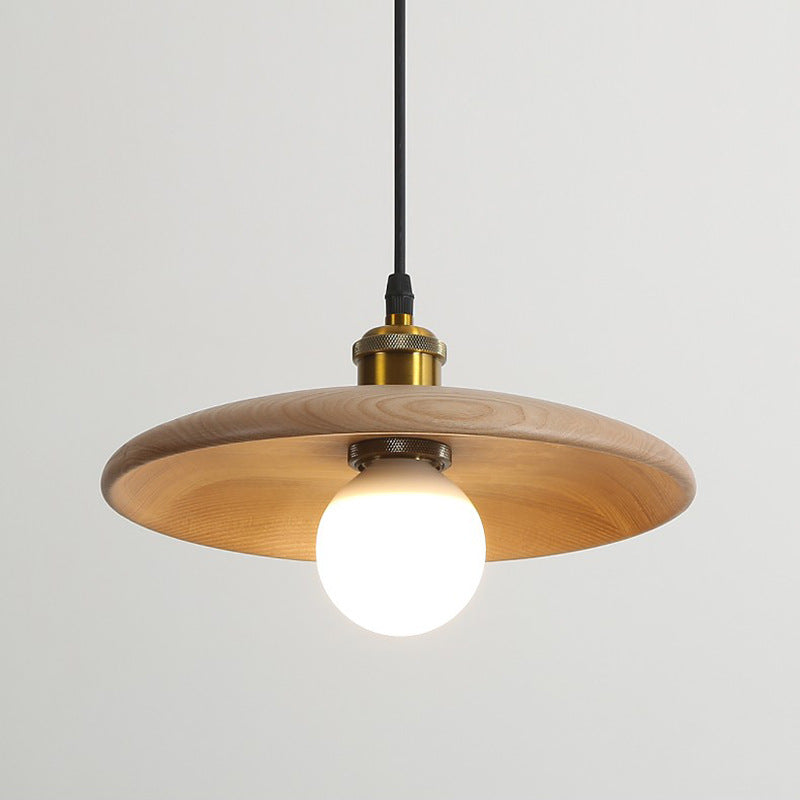 Traditionelle chinesische Regenschirm Aluminium Massivholz 1 - Licht Pendelleuchte für das Esszimmer