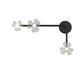 Moderne Art Deco Blumen Acryl Eisen Lampenschirm LED Wandleuchte Lampe Für Wohnzimmer
