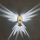 Zeitgenössische kreative 3D-gedruckte Uhu-Kunststoff-LED-Wandlampe für das Wohnzimmer
