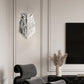 Zeitgenössische kreative 3D-gedruckte Uhu-Kunststoff-LED-Wandlampe für das Wohnzimmer