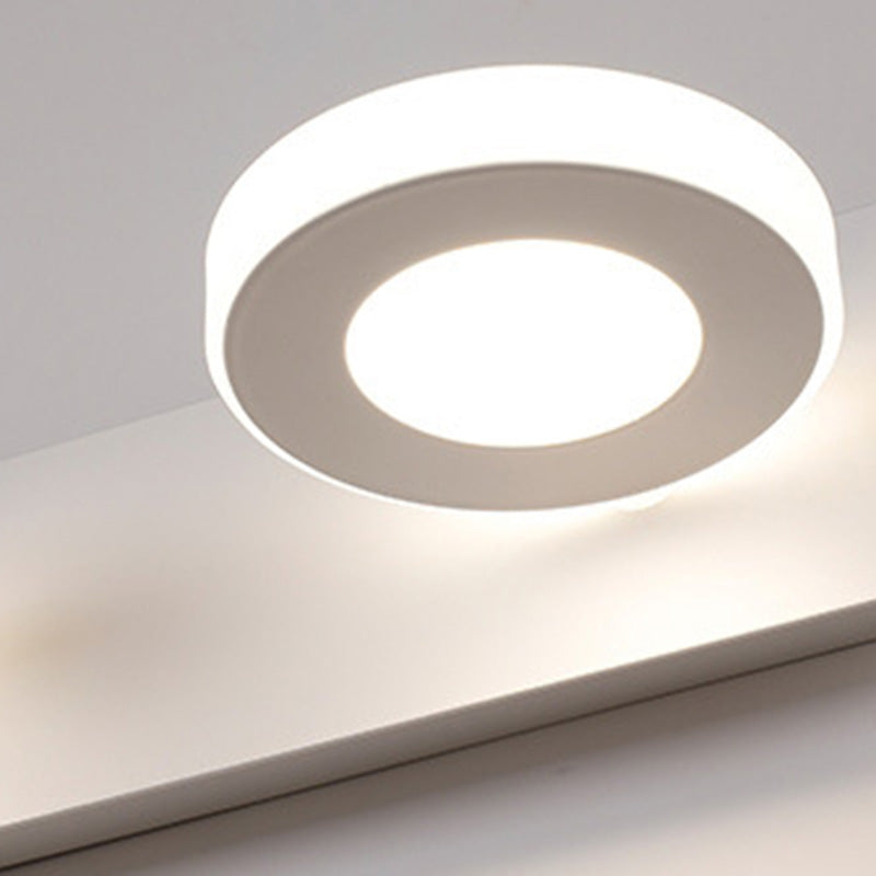 Frendorf | BrightVanity LED Wandleuchte | Rechteckiges & Rundes Design | Eisen & Acryl | Badbeleuchtung | Modern & Minimalistisch