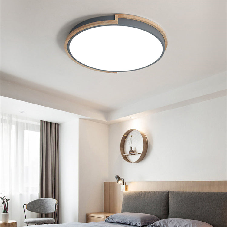 Frendorf | LumenCraft Nordic LED Deckenleuchte | Holzrahmen | Acrylschirm | Stimmungslicht | Für Schlafzimmer und Wohnzimmer