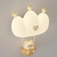 Zeitgenössische Kreative Kinder Krone Tier Eisen PE LED Wand Scone Lampe Für Schlafzimmer