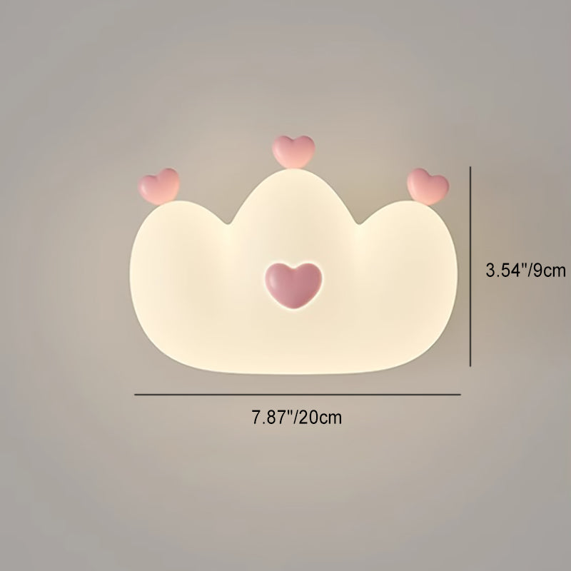 Zeitgenössische Kreative Kinder Krone Tier Eisen PE LED Wand Scone Lampe Für Schlafzimmer