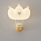 Zeitgenössische Kreative Kinder Krone Tier Eisen PE LED Wand Scone Lampe Für Schlafzimmer