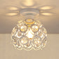 Nordic Dome Circle Kombination Eisen Aluminium Rahmen 1-Licht Semi-Flush Mount Deckenleuchte für das Wohnzimmer