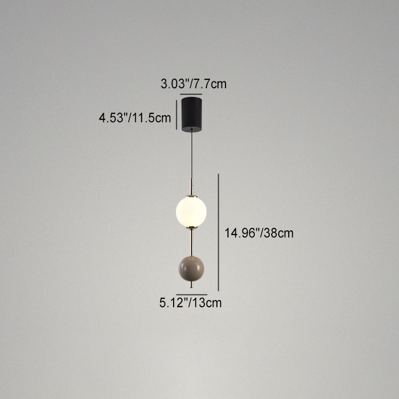 Moderne Minimalistische Eisen Kandierte Hagebutten Bunte Ball LED Pendelleuchte Für Schlafzimmer