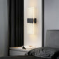 Modern Minimalist Rechteck Feder Himmel Acryl Aluminium LED Wand Sconces Lampe Für Wohnzimmer