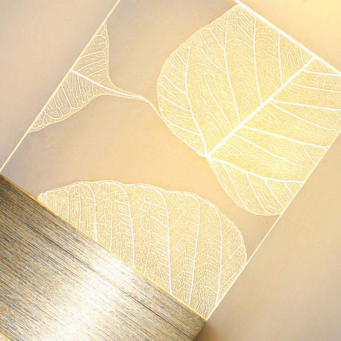 Modern Minimalist Rechteck Feder Himmel Acryl Aluminium LED Wand Sconces Lampe Für Wohnzimmer