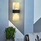 Modern Minimalist Rechteck Feder Himmel Acryl Aluminium LED Wand Sconces Lampe Für Wohnzimmer