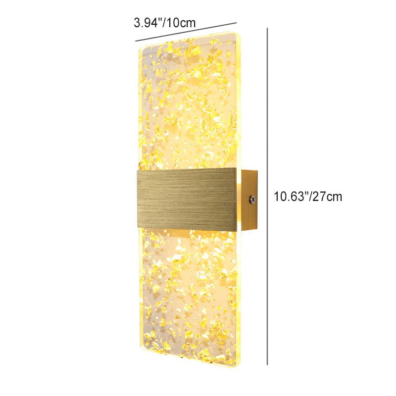 Modern Minimalist Rechteck Feder Himmel Acryl Aluminium LED Wand Sconces Lampe Für Wohnzimmer