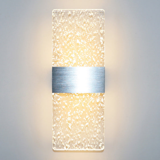 Modern Minimalist Rechteck Feder Himmel Acryl Aluminium LED Wand Sconces Lampe Für Wohnzimmer