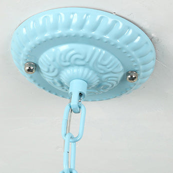 Frendorf | VitraGleam Tiffany Hängelampe | Konischer Buntglas Kronleuchter | 3/5/6/8 Lichter | Wohnzimmer Eleganz