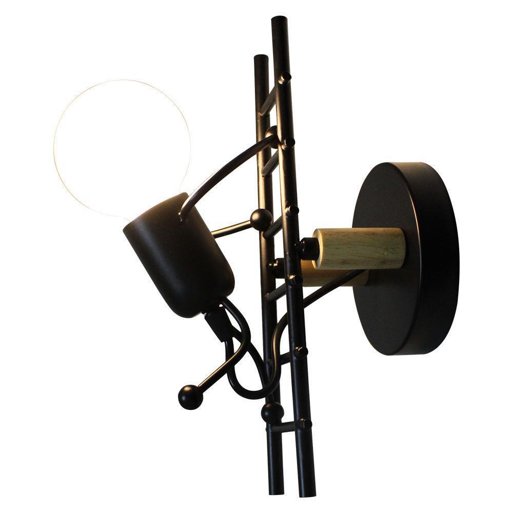 Frendorf | LumiStep Kreatives Leiter-Wandlicht | Moderne Wandlampe mit Humanoid-Design | LED | Dekorative Beleuchtung für Wohnzimmer
