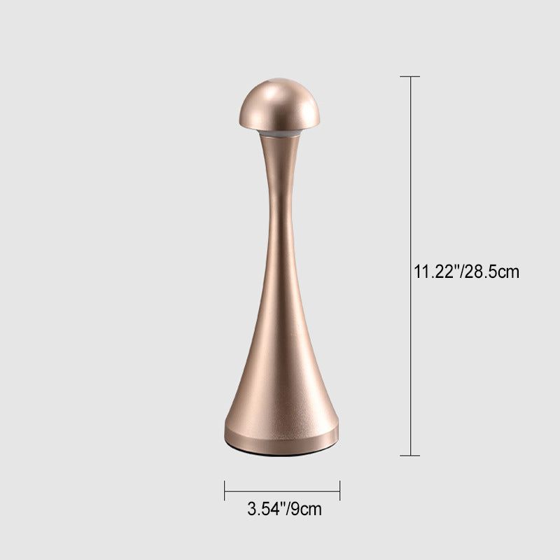 Zeitgenössische kreative USB-Eisen-Pilz-Acry LED-Tischlampe für das Wohnzimmer