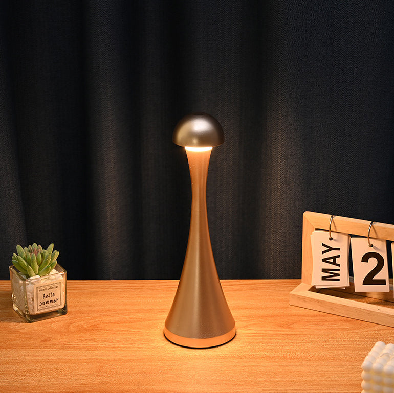 Zeitgenössische kreative USB-Eisen-Pilz-Acry LED-Tischlampe für das Wohnzimmer