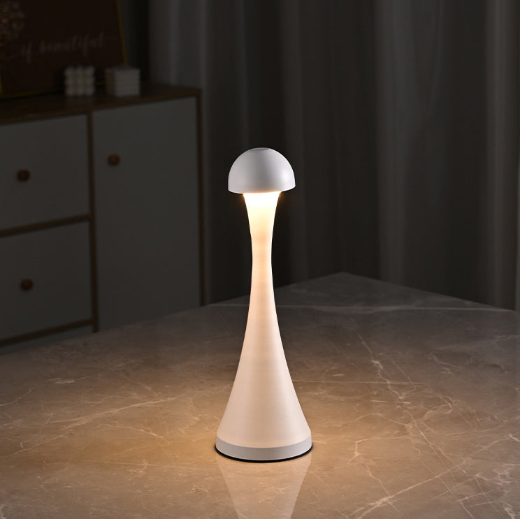 Zeitgenössische kreative USB-Eisen-Pilz-Acry LED-Tischlampe für das Wohnzimmer