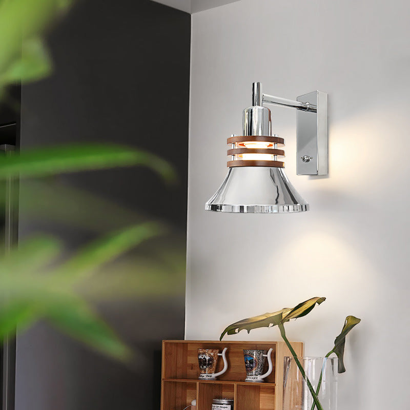 Zeitgenössische Nordische Eisenhörner Schüssel Zylinder Disc 1-Licht Wand Sconces Lampe Für Schlafzimmer