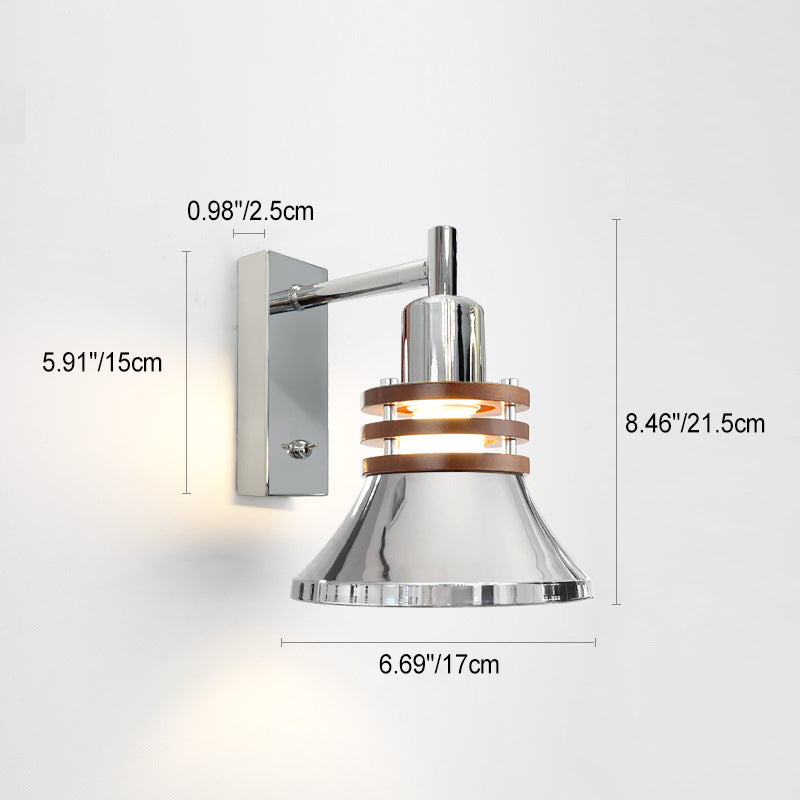 Zeitgenössische Nordische Eisenhörner Schüssel Zylinder Disc 1-Licht Wand Sconces Lampe Für Schlafzimmer