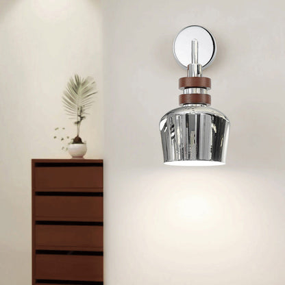 Zeitgenössische Nordische Eisenhörner Schüssel Zylinder Disc 1-Licht Wand Sconces Lampe Für Schlafzimmer