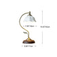 Frendorf | FloraArc Retro Tischlampe | Blumenmuster | Eisen, Glas & Keramik | 1 Licht | Stilvoll für Schlafzimmer