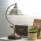 Frendorf | FloraArc Retro Tischlampe | Blumenmuster | Eisen, Glas & Keramik | 1 Licht | Stilvoll für Schlafzimmer