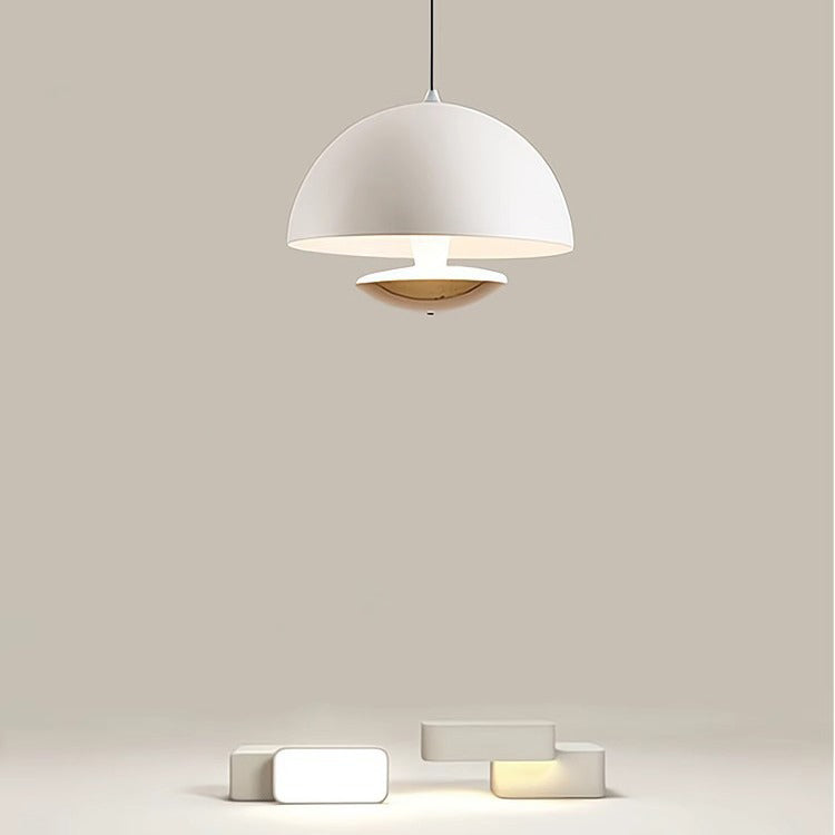 Luxus Handgesteuerte Halbkreisige Eisen Aluminium LED Pendelleuchte Für Schlafzimmer