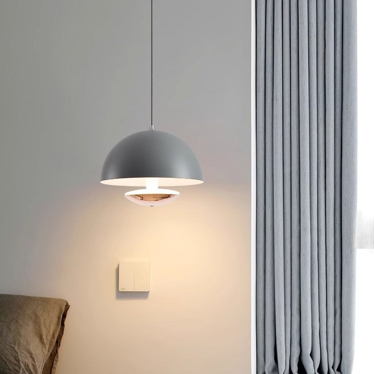 Luxus Handgesteuerte Halbkreisige Eisen Aluminium LED Pendelleuchte Für Schlafzimmer