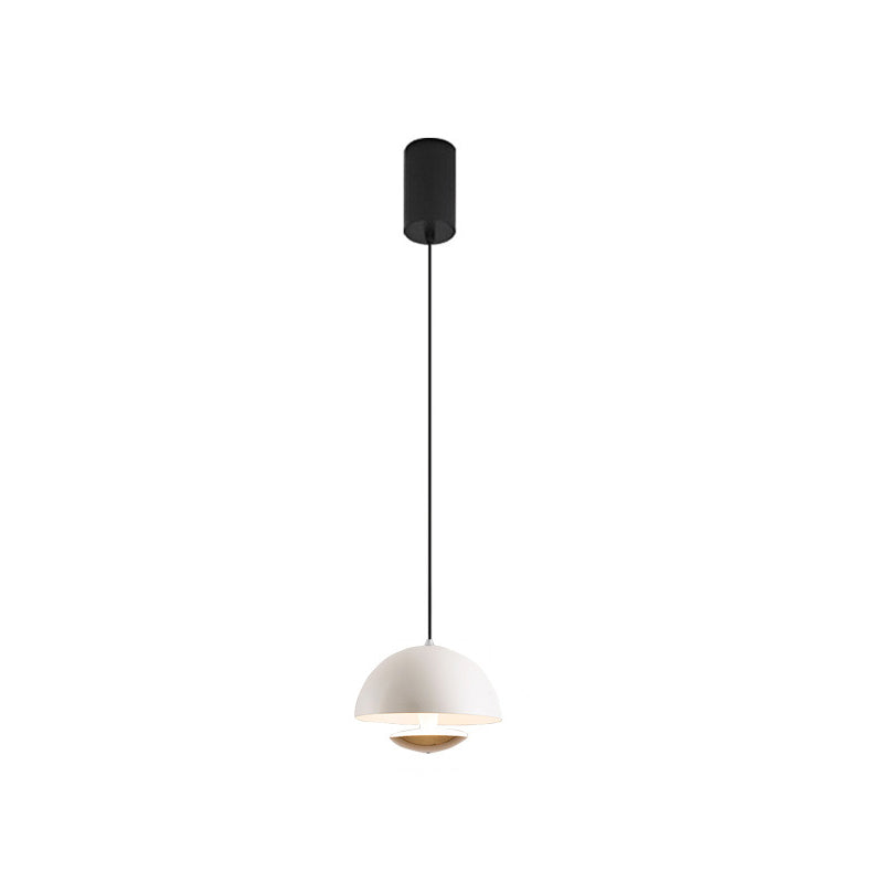 Luxus Handgesteuerte Halbkreisige Eisen Aluminium LED Pendelleuchte Für Schlafzimmer