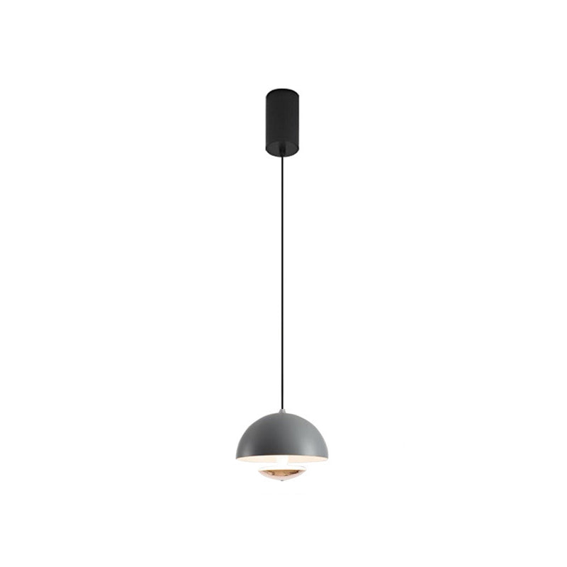 Luxus Handgesteuerte Halbkreisige Eisen Aluminium LED Pendelleuchte Für Schlafzimmer