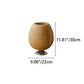 Frendorf | Bamboro Japanisches Design Tischlampe | Handgefertigte Bambus-Weberei | Holz & Metall | Schlafzimmerbeleuchtung